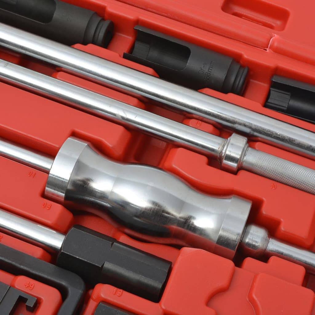 vidaXL Diesel-Einspritzdüsen-Abzieher Set Stahl