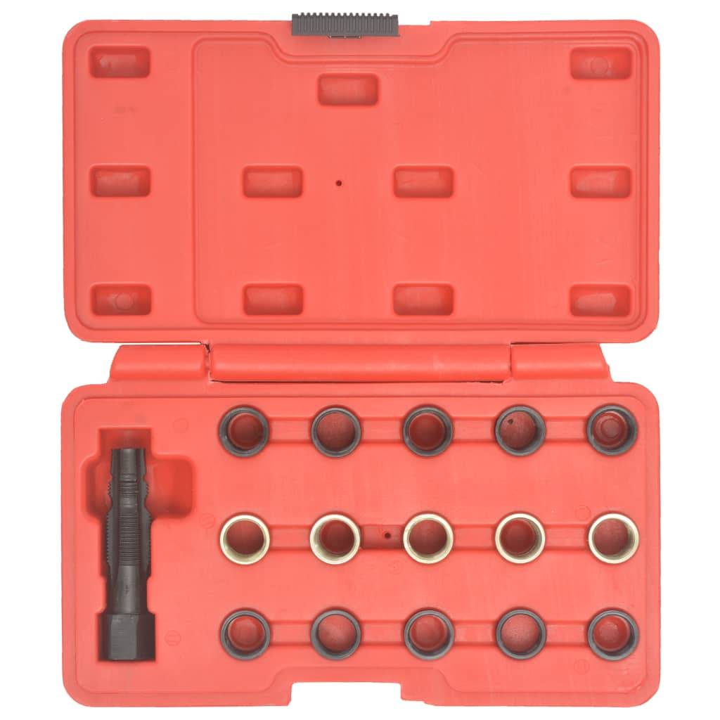 vidaXL 16-tlg. Zündkerzengewinde-Reparatursatz M14×1,25