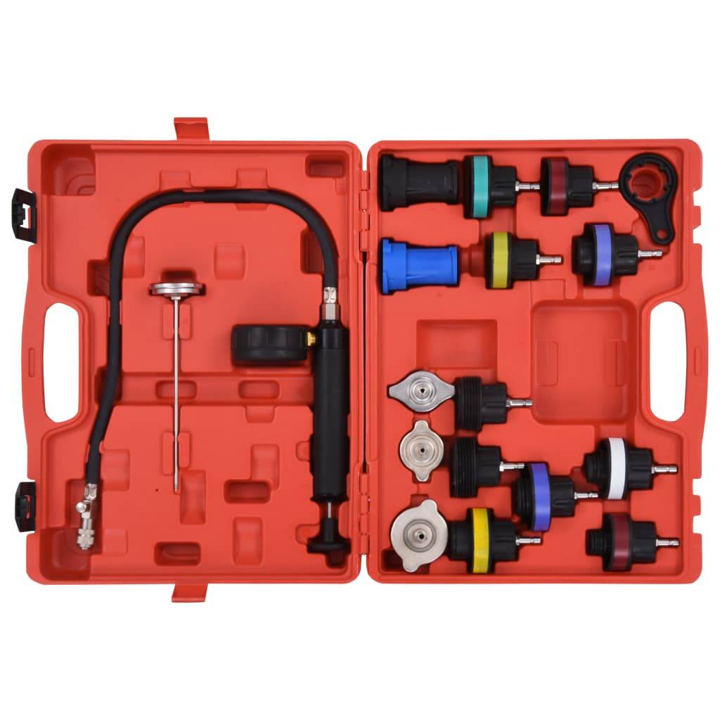vidaXL Druckprüfgerät für Kühlsysteme & Kühlerdeckel 18-tlg.