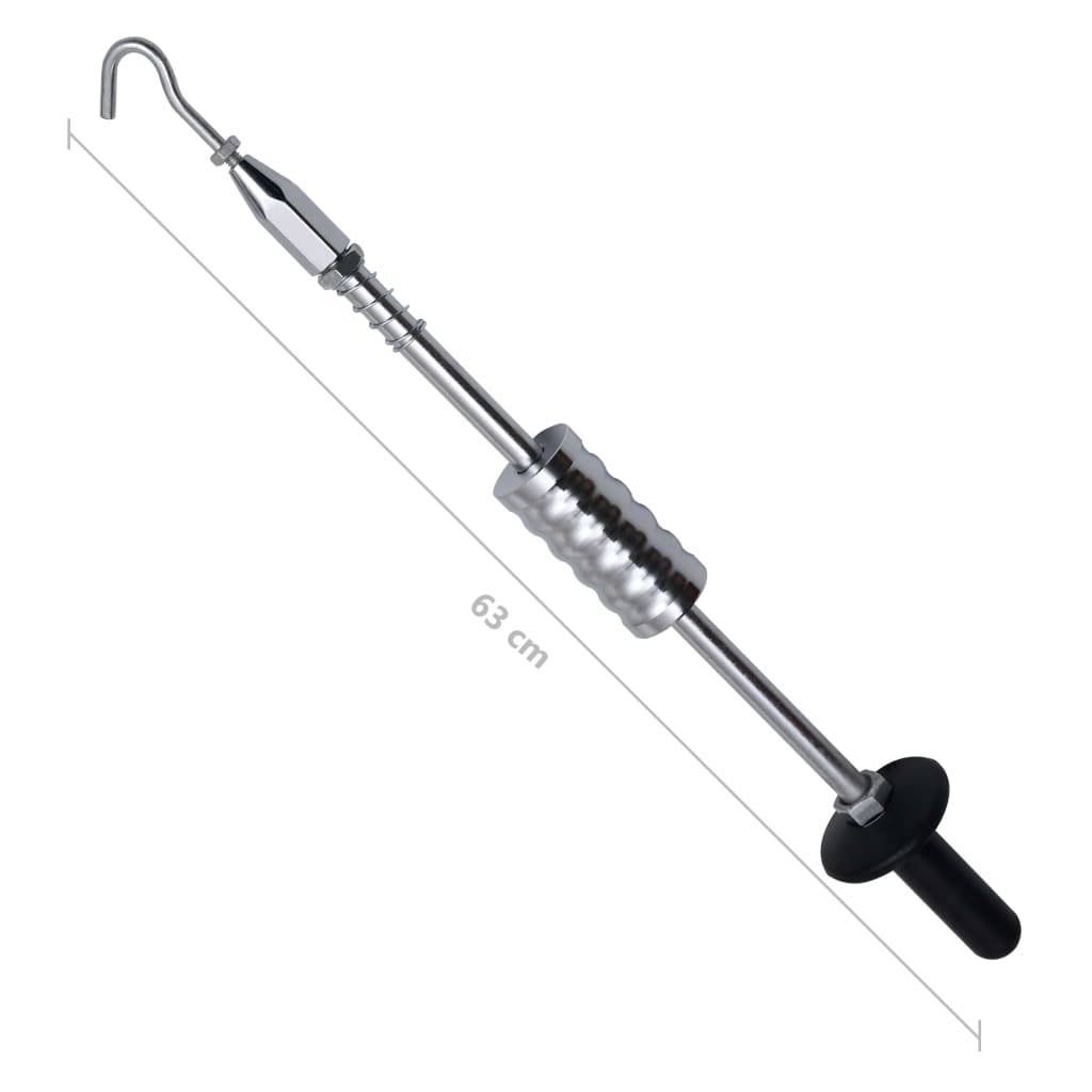 vidaXL Gleithammer mit Haken 63 cm Kohlenstoffstahl