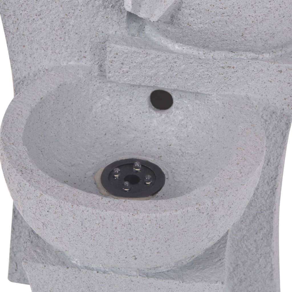 vidaXL Zimmerbrunnen mit LED-Beleuchtung Polyresin