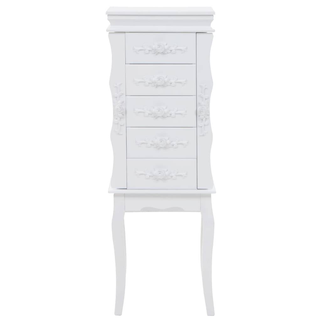 vidaXL Schmuckschrank Weiß