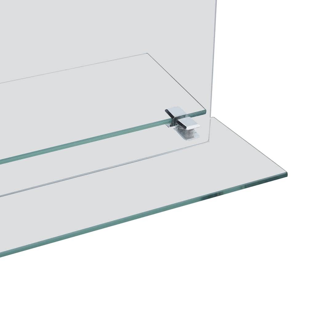 vidaXL Wandspiegel mit Regal 20×40 cm Hartglas