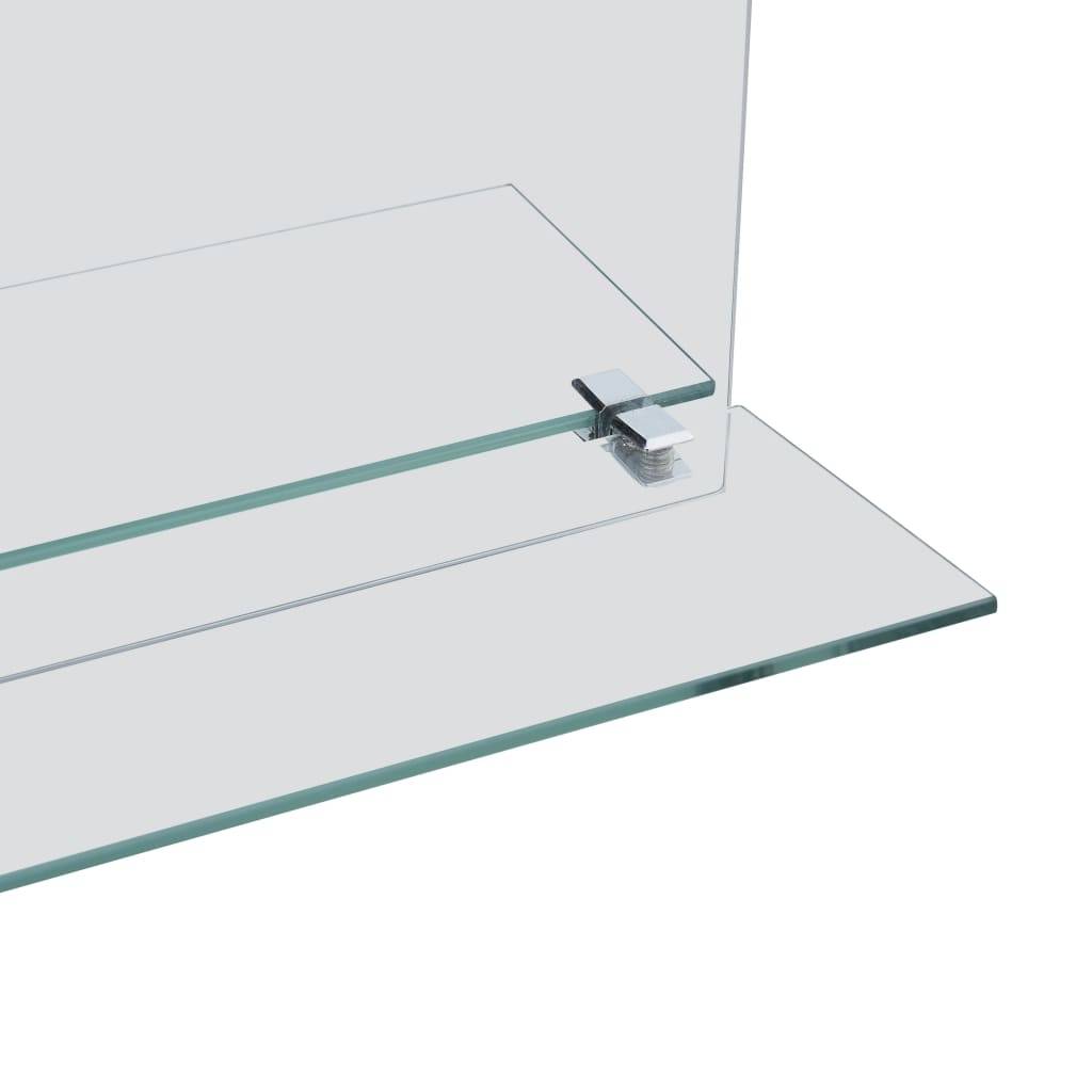 vidaXL Wandspiegel mit Regal 30×50 cm Hartglas