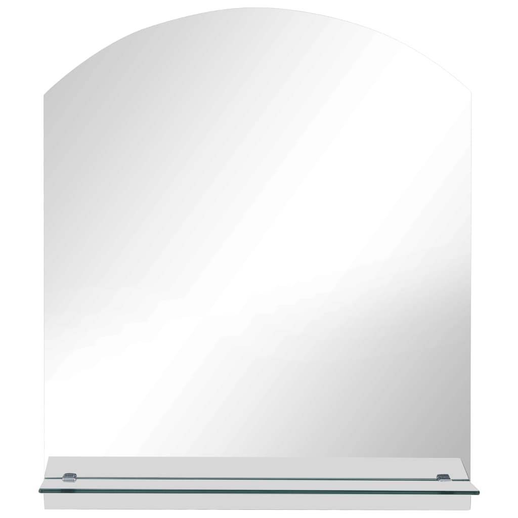 vidaXL Wandspiegel mit Regal 30×50 cm Hartglas