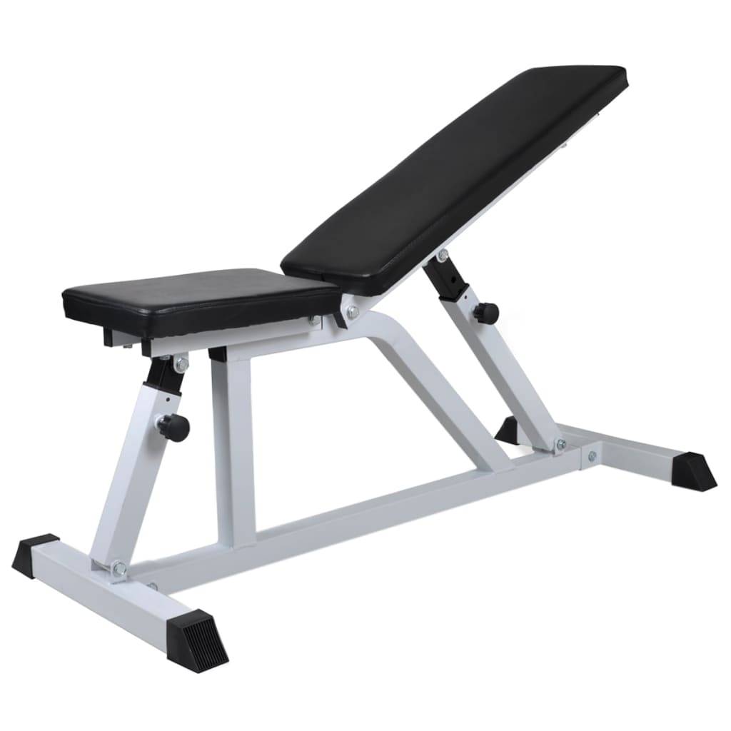 vidaXL Hantelbank mit Langhantel und Kurzhantel Set 60,5 kg