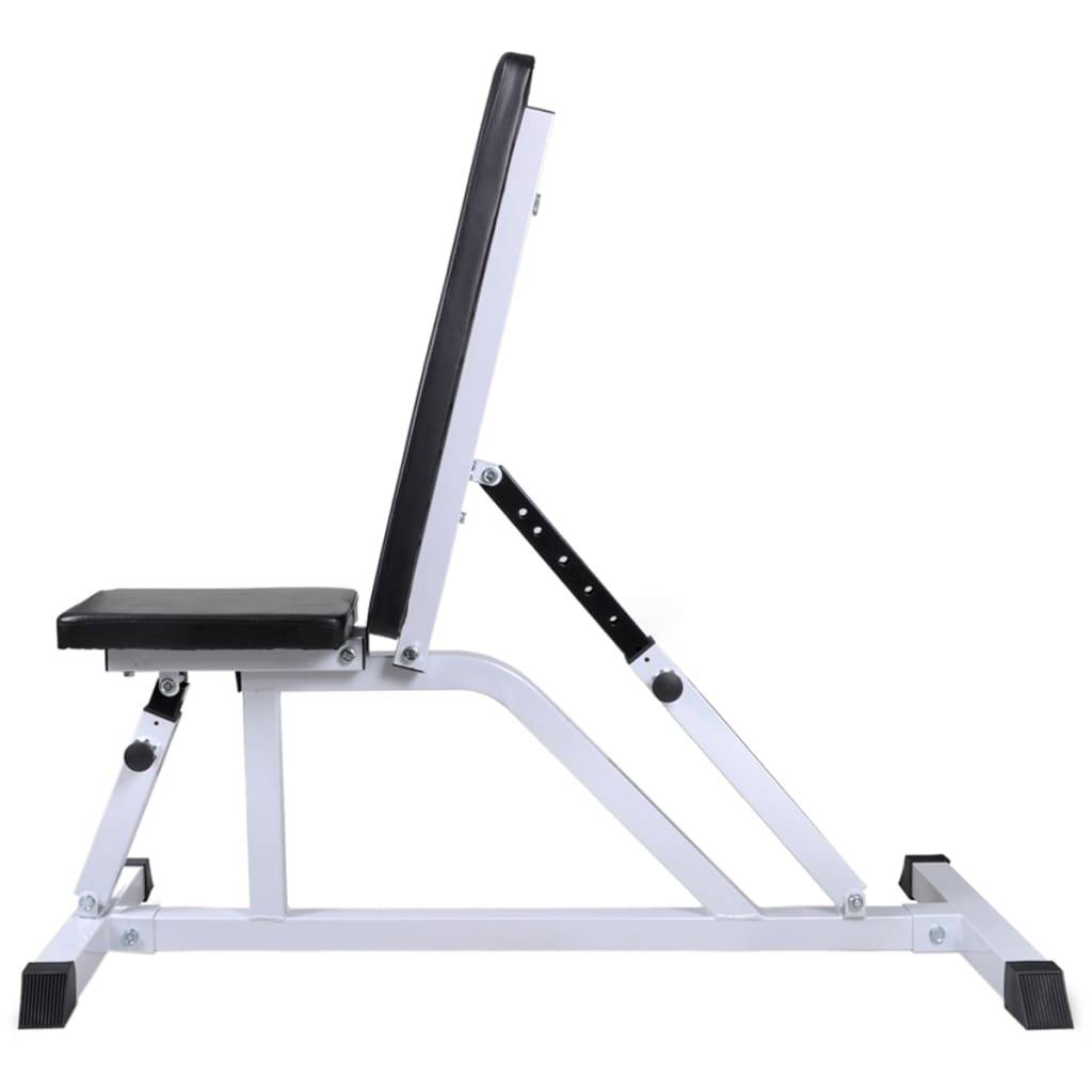 vidaXL Hantelbank mit Langhantel und Kurzhantel Set 60,5 kg