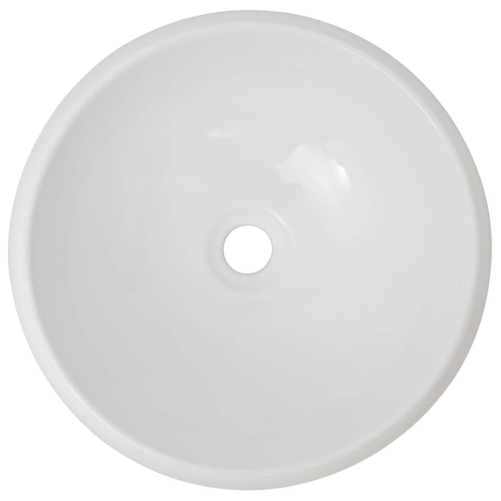 vidaXL 2-tlg. Badmöbel-Set Keramik Eichenbraun