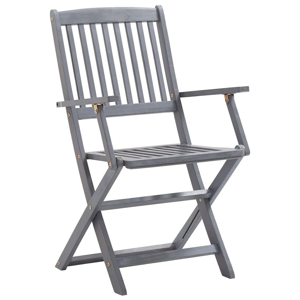 vidaXL Klappbare Gartenstühle 8 Stk. Massivholz Akazie
