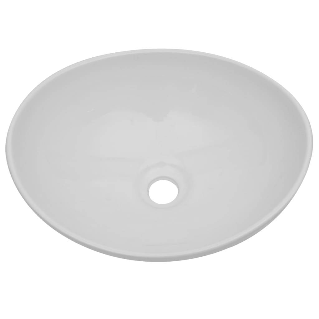 vidaXL 2-tlg. Badmöbel-Set Keramik Eichenbraun