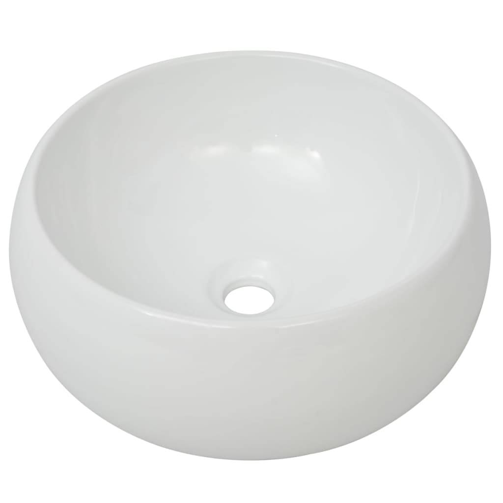 vidaXL 2-tlg. Badmöbel-Set Keramik Eichenbraun