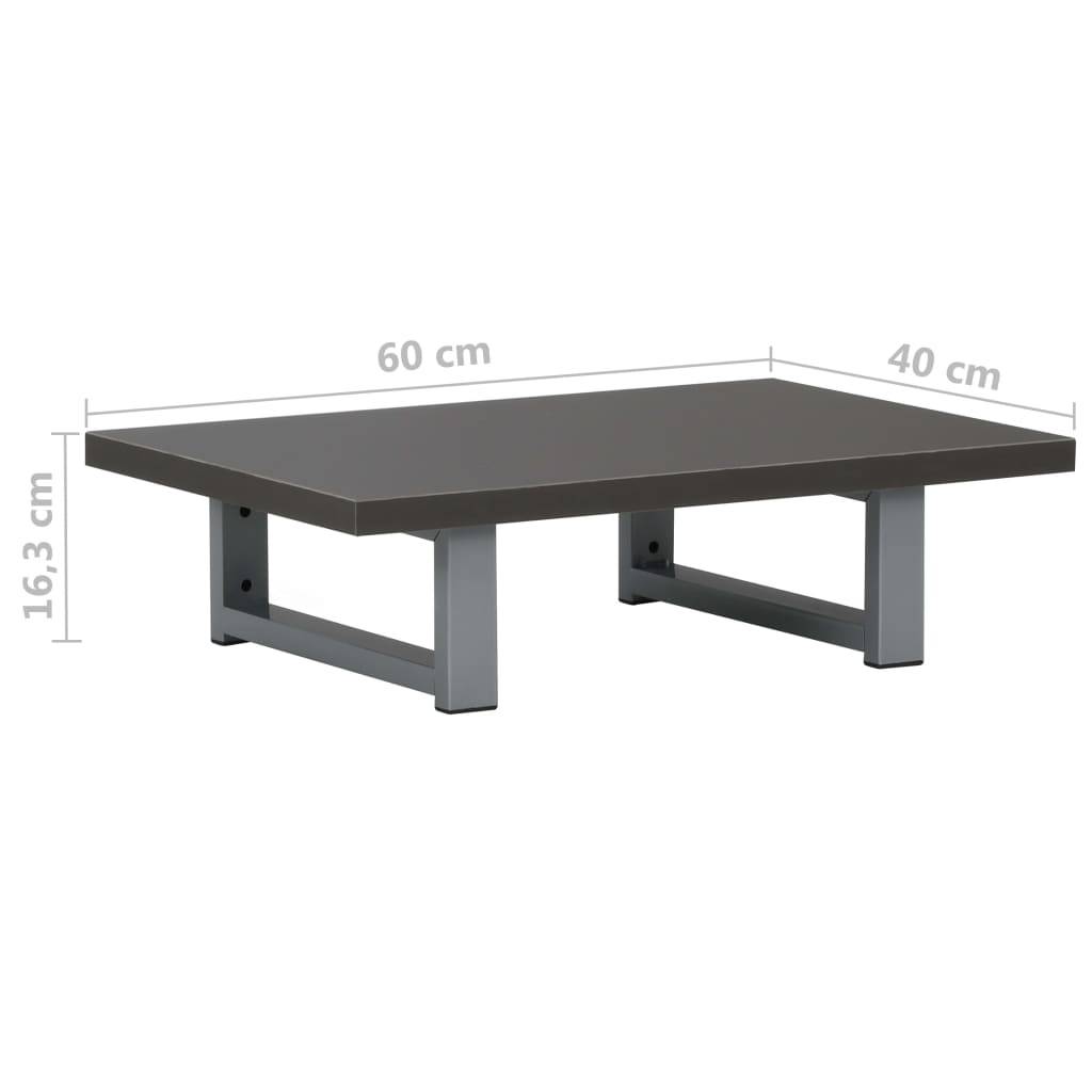 vidaXL Badmöbel Grau 60x40x16,3 cm