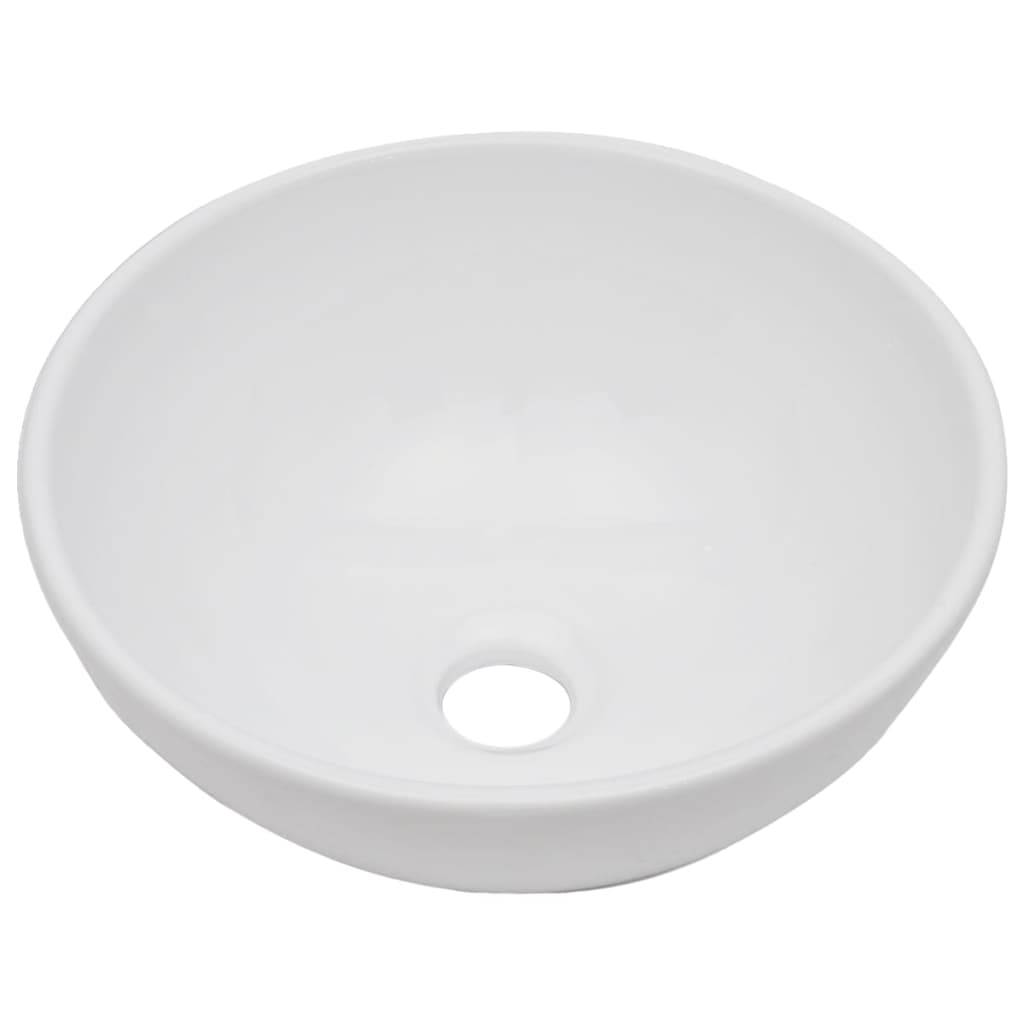 vidaXL 2-tlg. Badmöbel-Set Keramik Eichenbraun