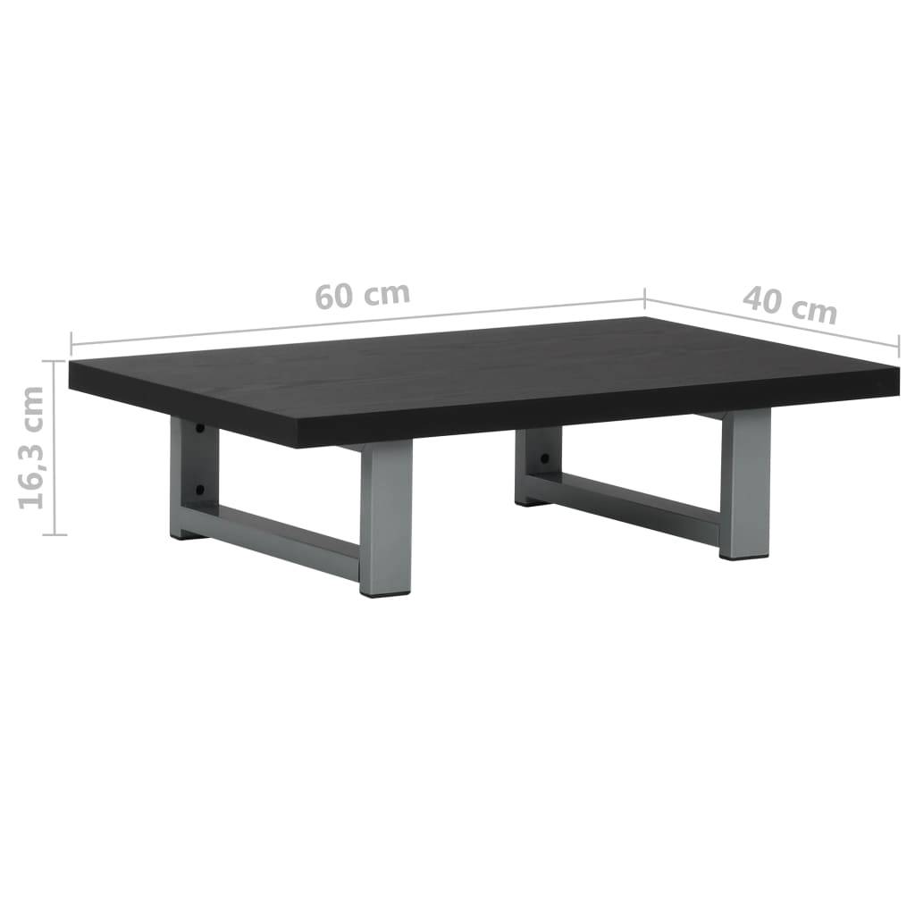 vidaXL 2-tlg. Badmöbel-Set Keramik Schwarz