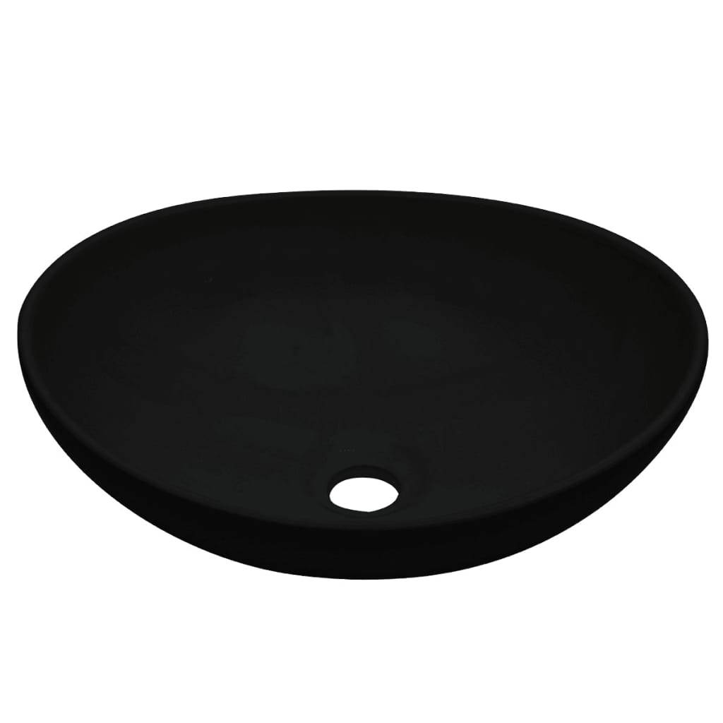 vidaXL 2-tlg. Badmöbel-Set Keramik Weiß