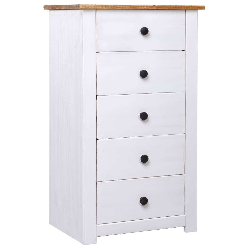 vidaXL Sideboard Weiß 46x40x89 cm Kiefernholz Panama
