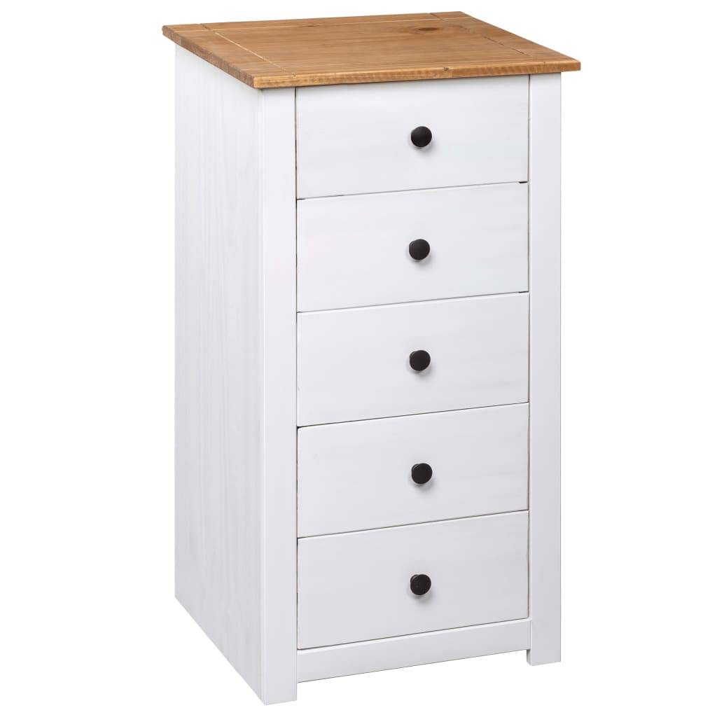 vidaXL Sideboard Weiß 46x40x89 cm Kiefernholz Panama