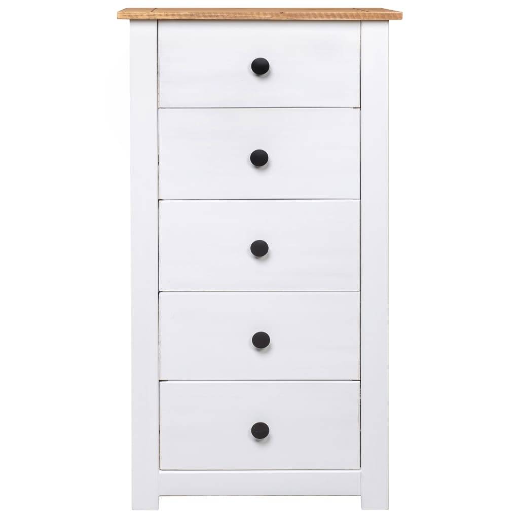 vidaXL Sideboard Weiß 46x40x89 cm Kiefernholz Panama