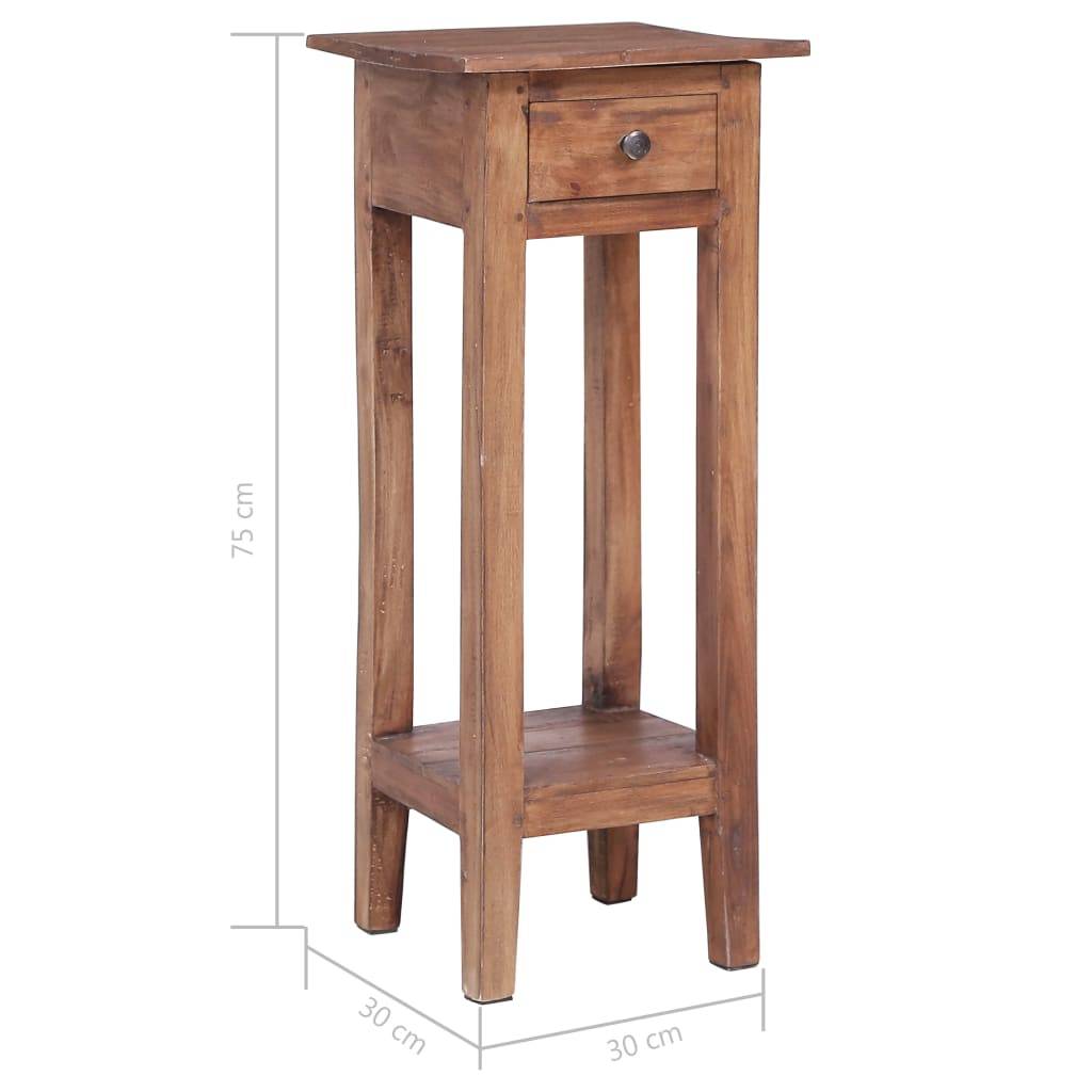 vidaXL Blumenständer 30x30x75 cm Altholz Massiv