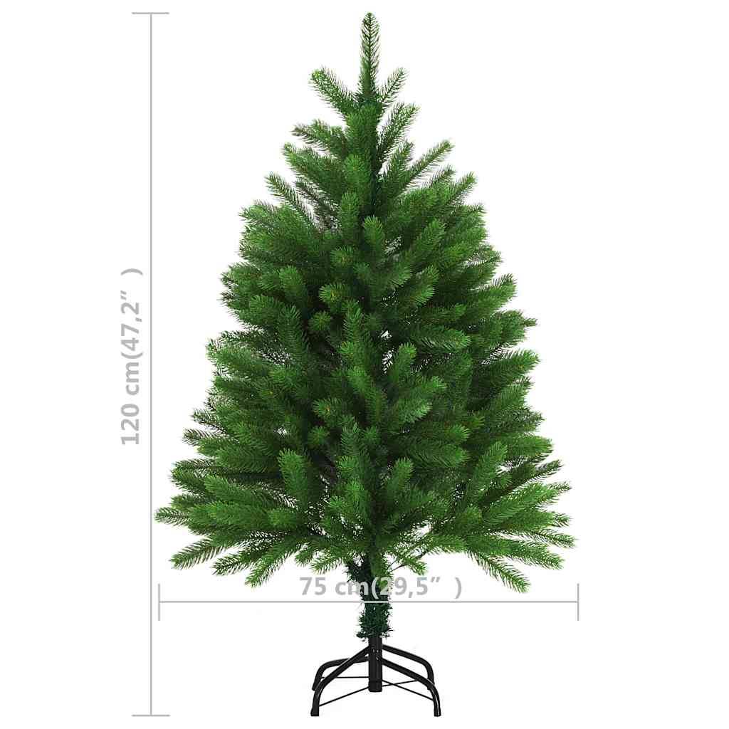 vidaXL Künstlicher Weihnachtsbaum mit Beleuchtung & Kugeln 120 cm Grün