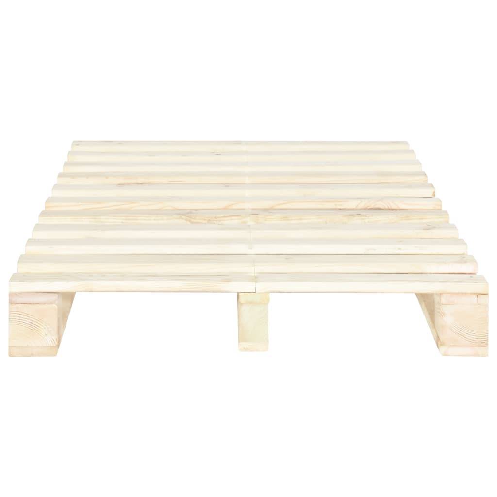 vidaXL Palettenbett Massivholz Kiefer 120×200 cm