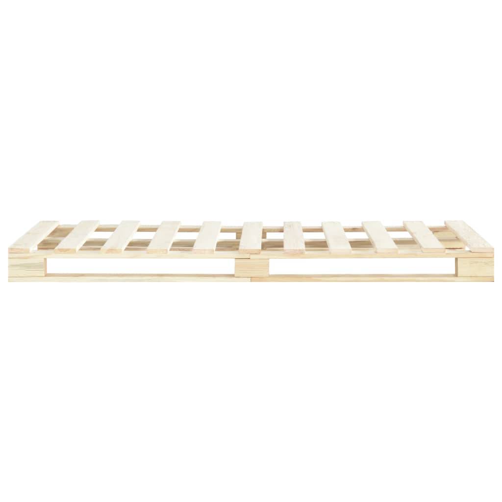 vidaXL Palettenbett Massivholz Kiefer 120×200 cm