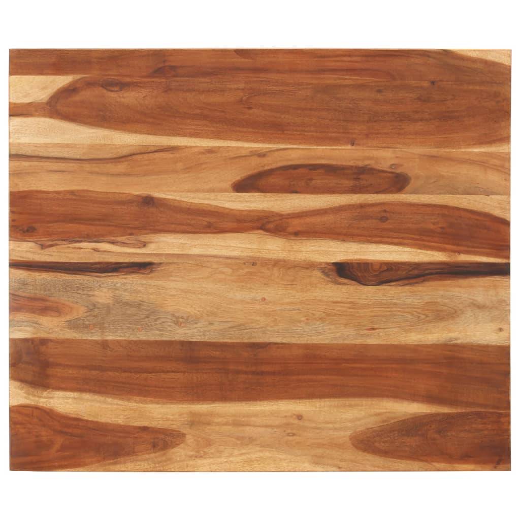 vidaXL Tischplatte Massivholz Palisander 25-27 mm 70×80 cm