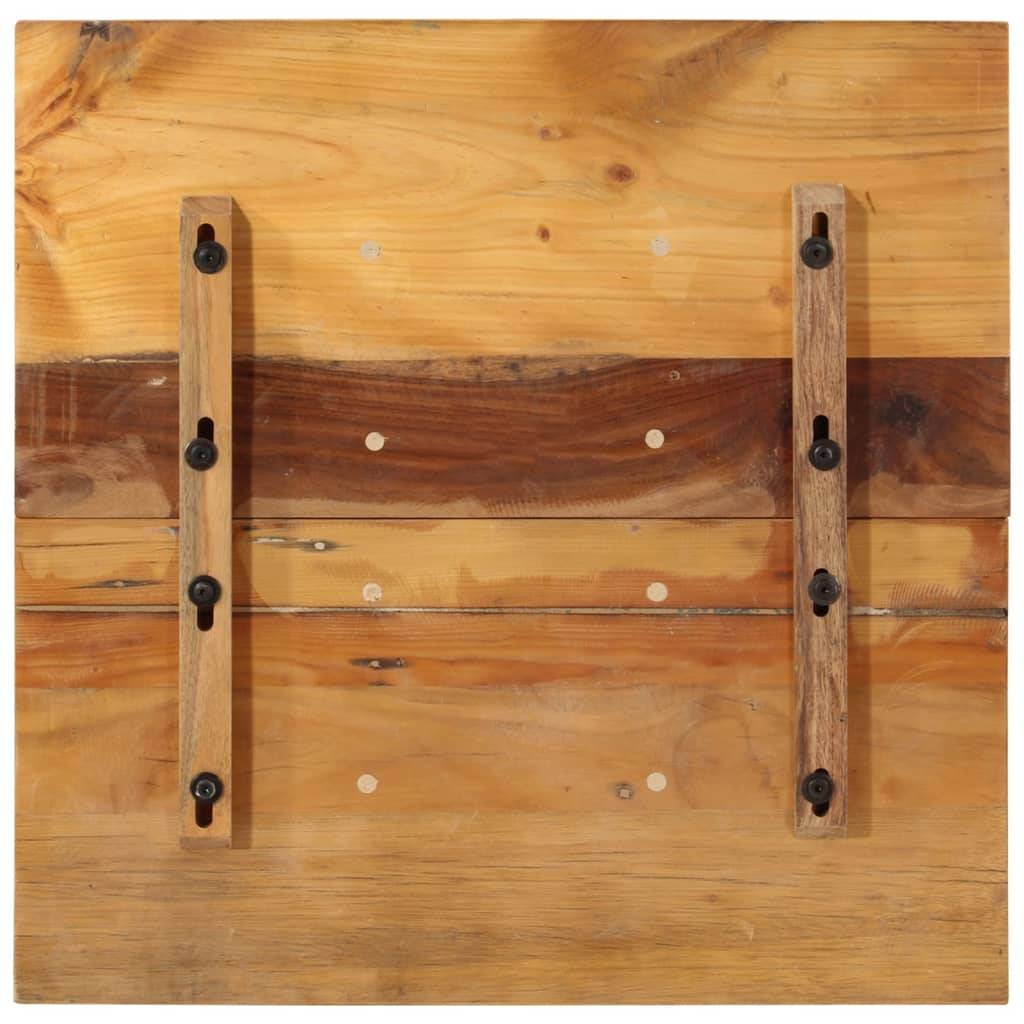 vidaXL Tischplatte Quadratisch 60x60 cm 15-16 mm Altholz Massiv