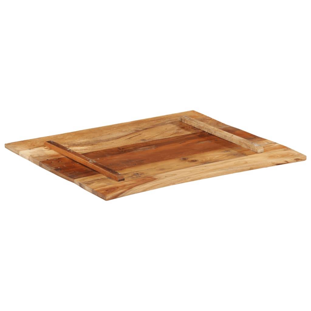 vidaXL Tischplatte Rechteckig 70x80 cm 15-16 mm Altholz Massiv