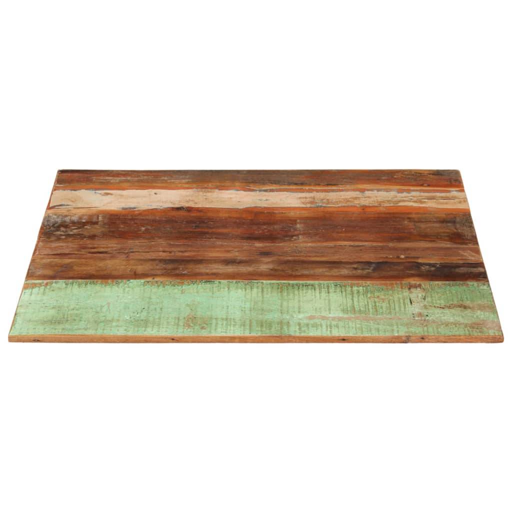 vidaXL Tischplatte Quadratisch 80x80 cm 15-16 mm Altholz Massiv