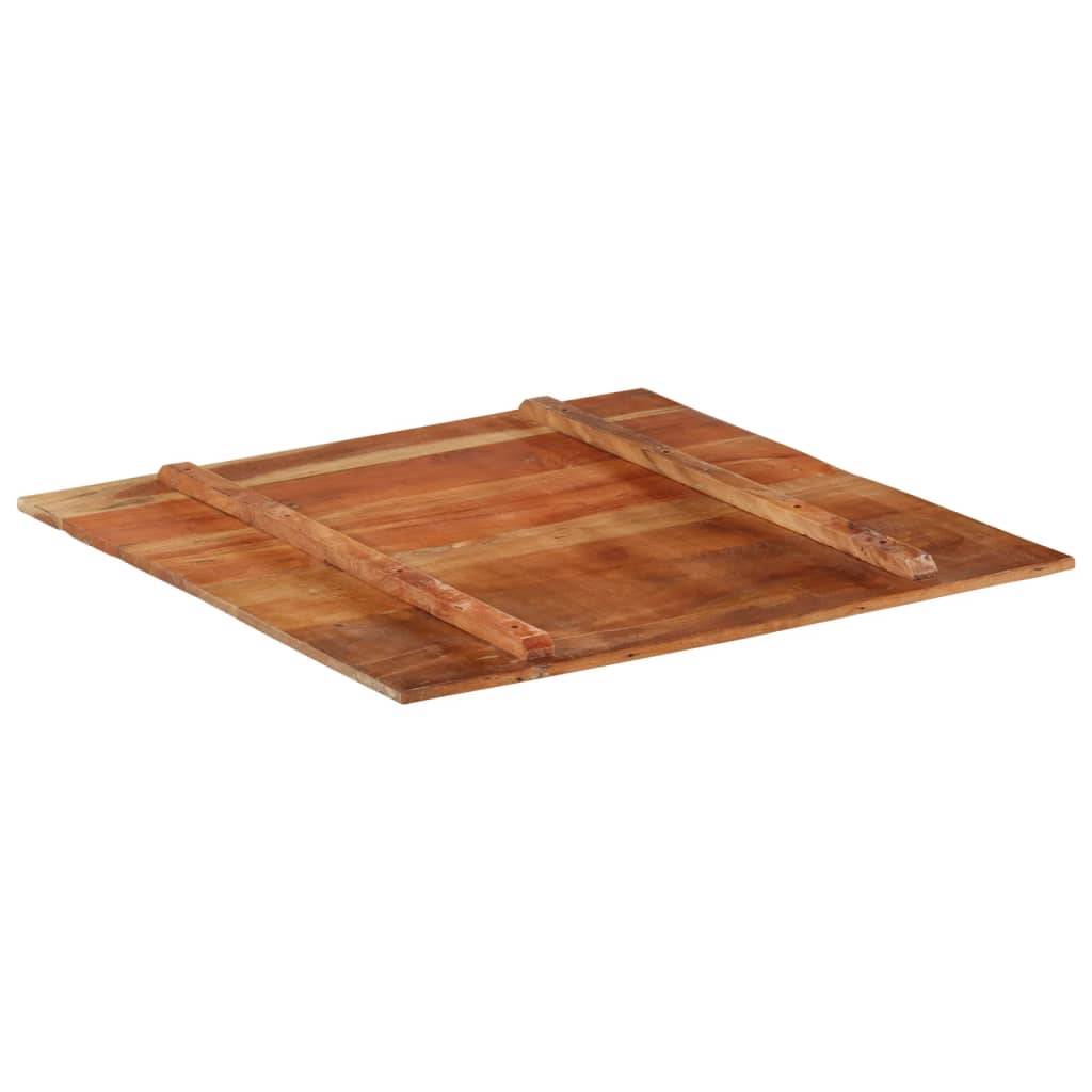 vidaXL Tischplatte Quadratisch 80x80 cm 15-16 mm Altholz Massiv