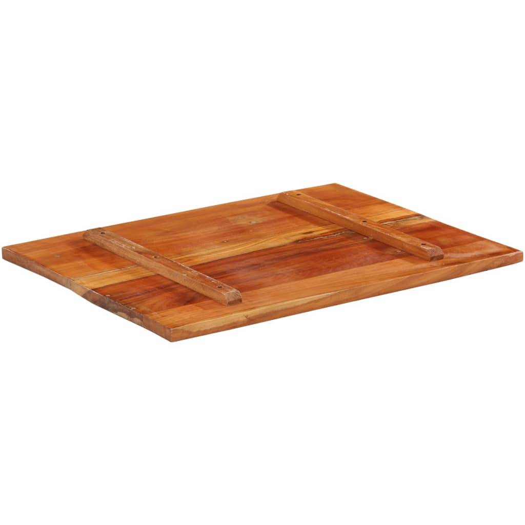 vidaXL Tischplatte Rechteckig 60x80 cm 25-27 mm Altholz Massiv