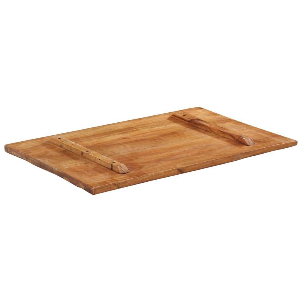 vidaXL Tischplatte Rechteckig 60x90 cm 25-27 mm Altholz Massiv