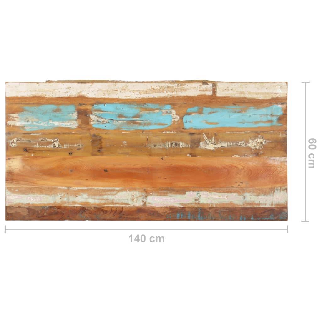 vidaXL Tischplatte Rechteckig 60x140 cm 25-27 mm Altholz Massiv
