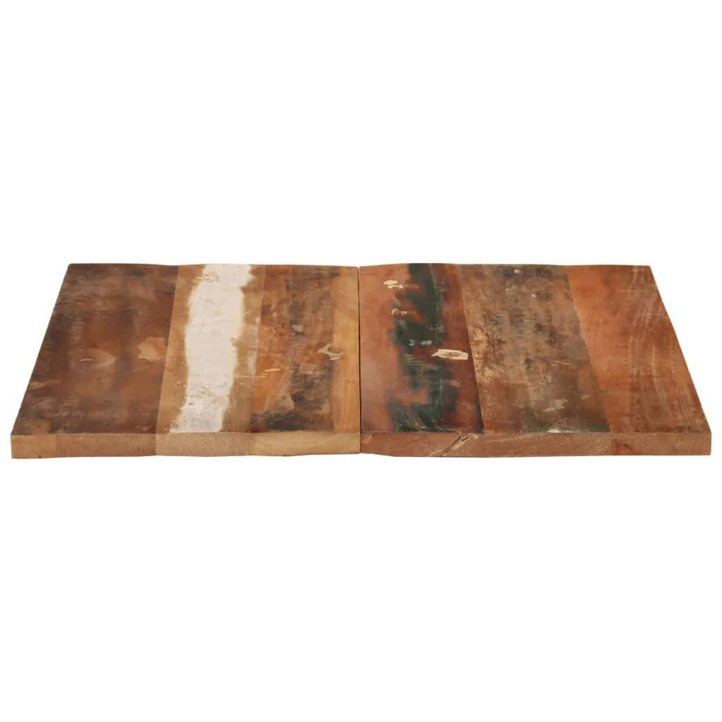vidaXL Tischplatte Quadratisch 70x70 cm 25-27 mm Altholz Massiv