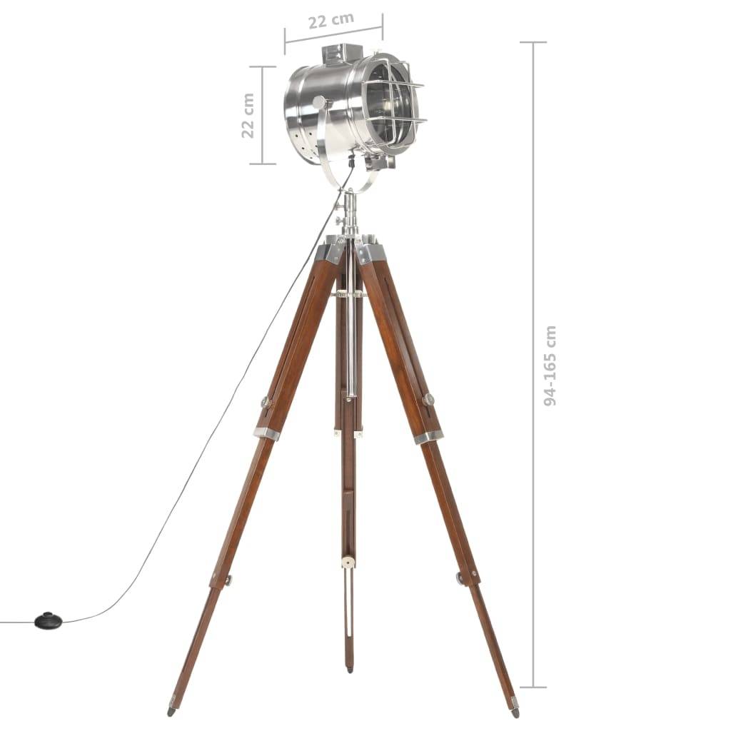 vidaXL Stehleuchte Dreibein Massivholz Mango 165 cm