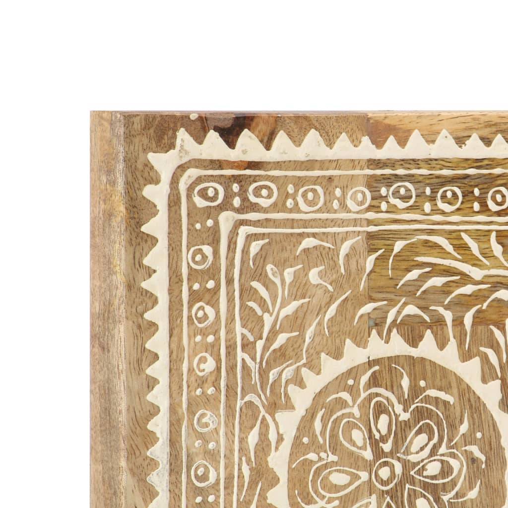 vidaXL Spiegel Handbemalt 40 x 55 cm Massivholz Mango