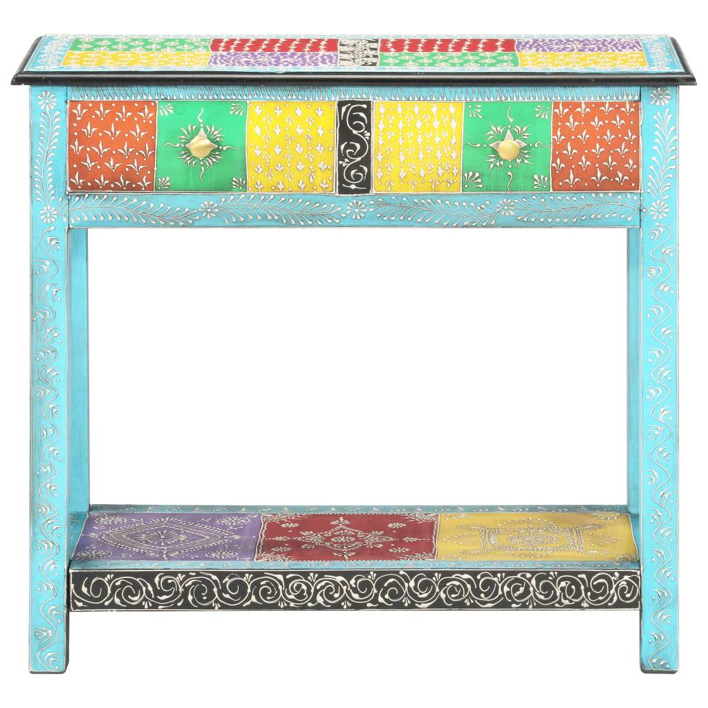 vidaXL Konsolentisch Handbemalt 80×35×75 cm Mango Massivholz