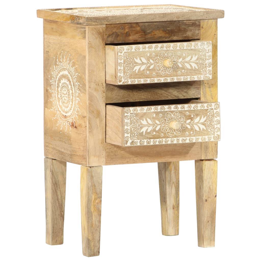 vidaXL Nachttisch Handbemalt 40×30×60 cm Mango Massivholz