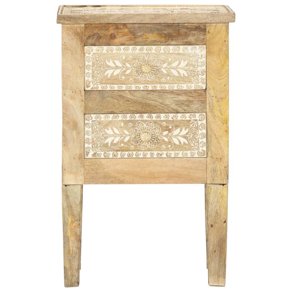 vidaXL Nachttisch Handbemalt 40×30×60 cm Mango Massivholz