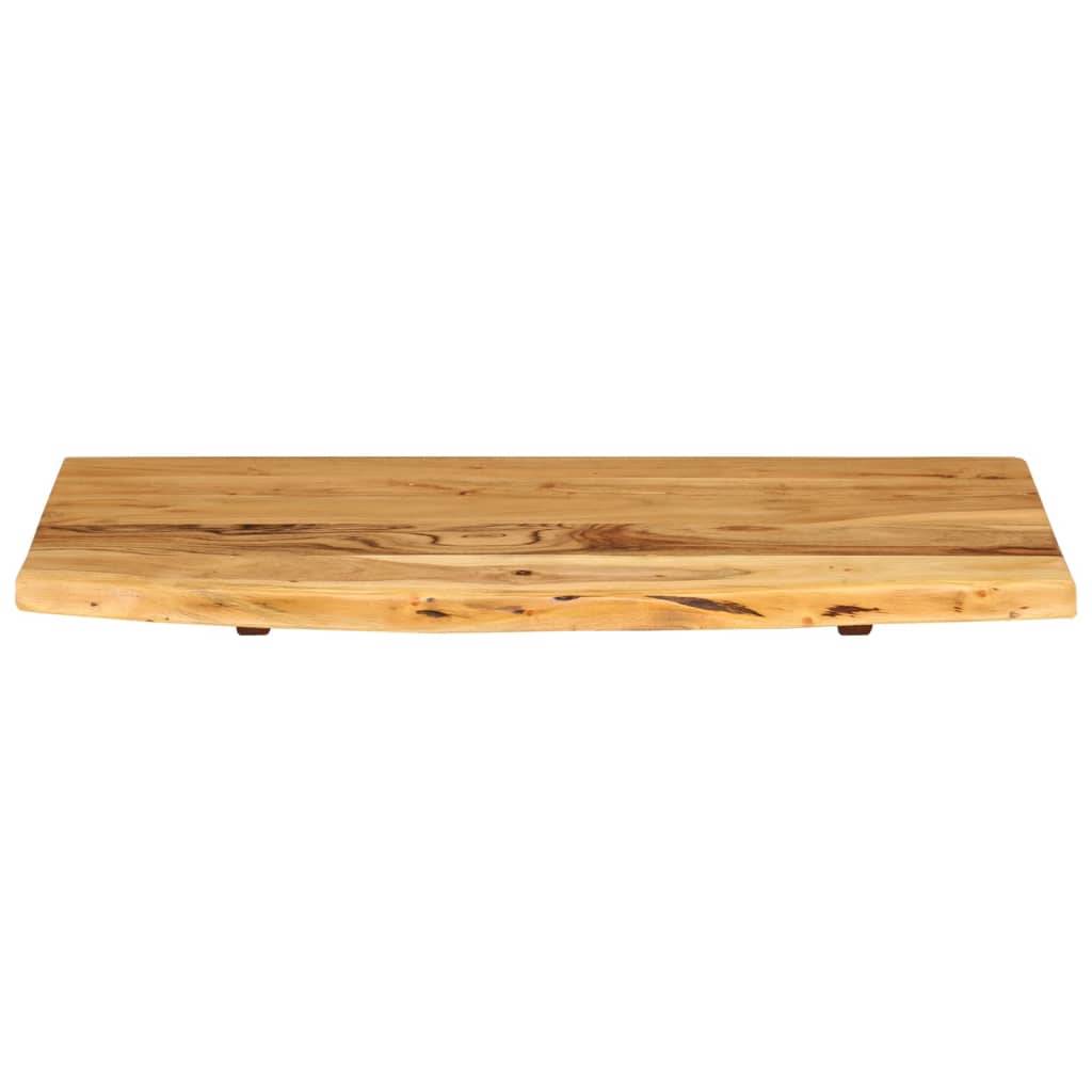 vidaXL Badezimmer-Waschtischplatte Massivholz Akazie 80x52x2,5 cm