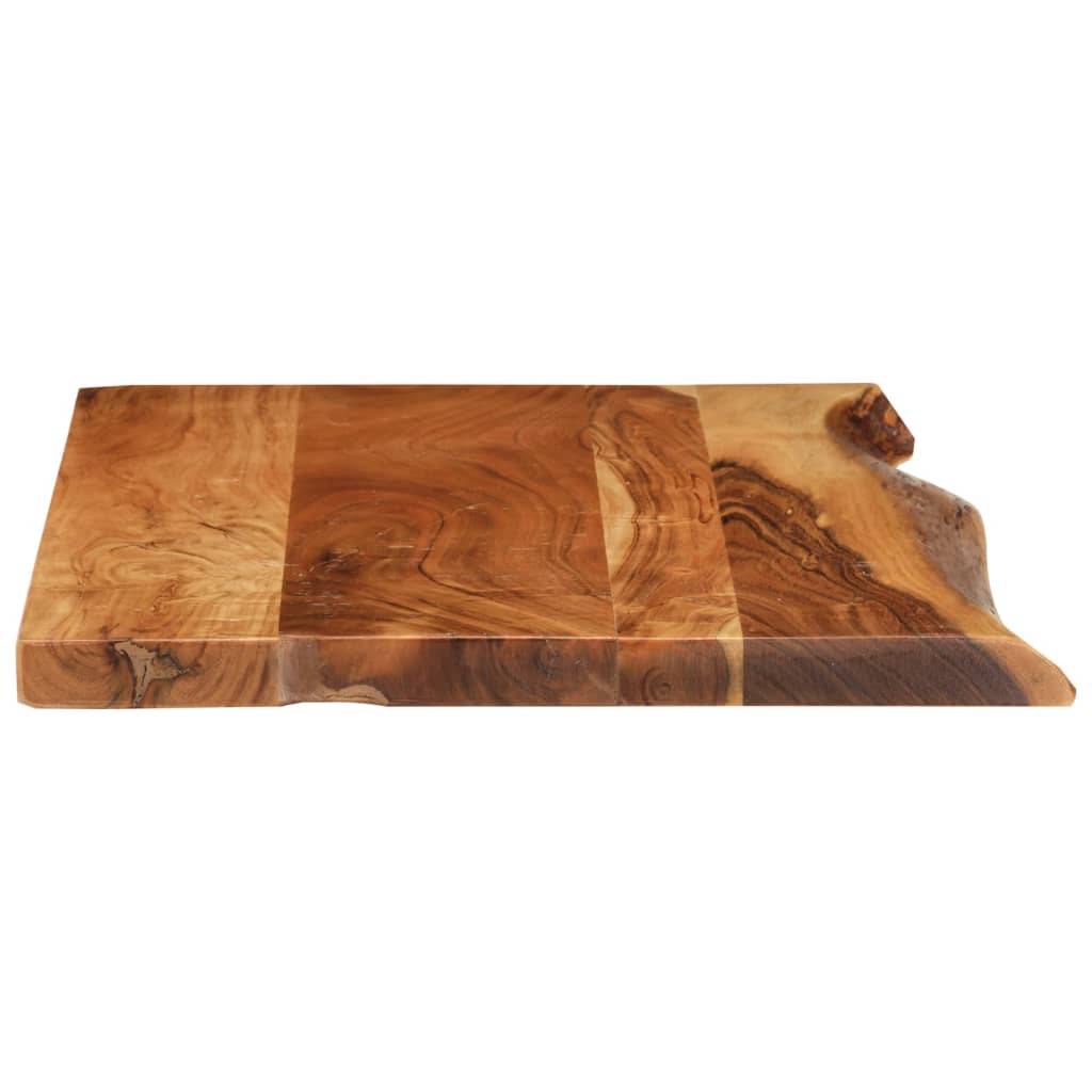 vidaXL Badezimmer-Waschtischplatte Massivholz Akazie 80x52x3,8 cm