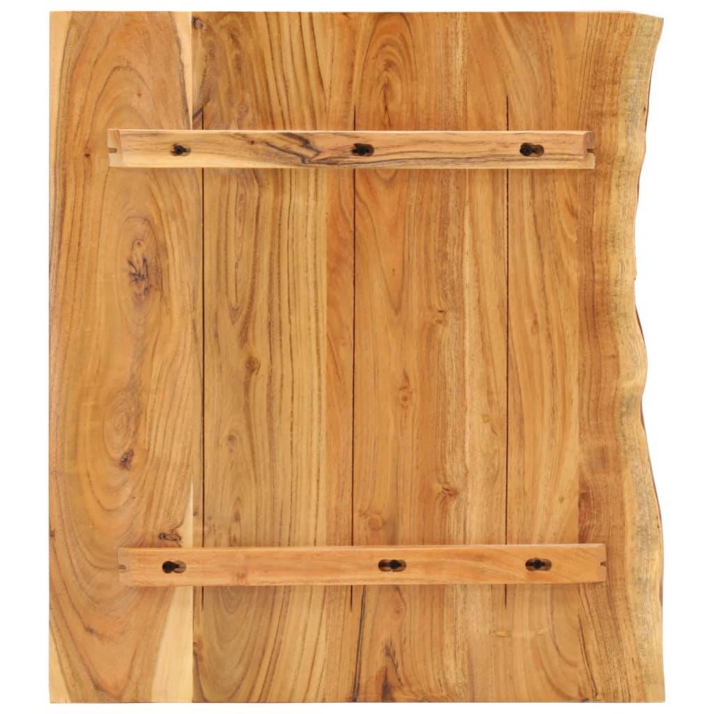vidaXL Badezimmer-Waschtischplatte Massivholz Akazie 80x52x3,8 cm