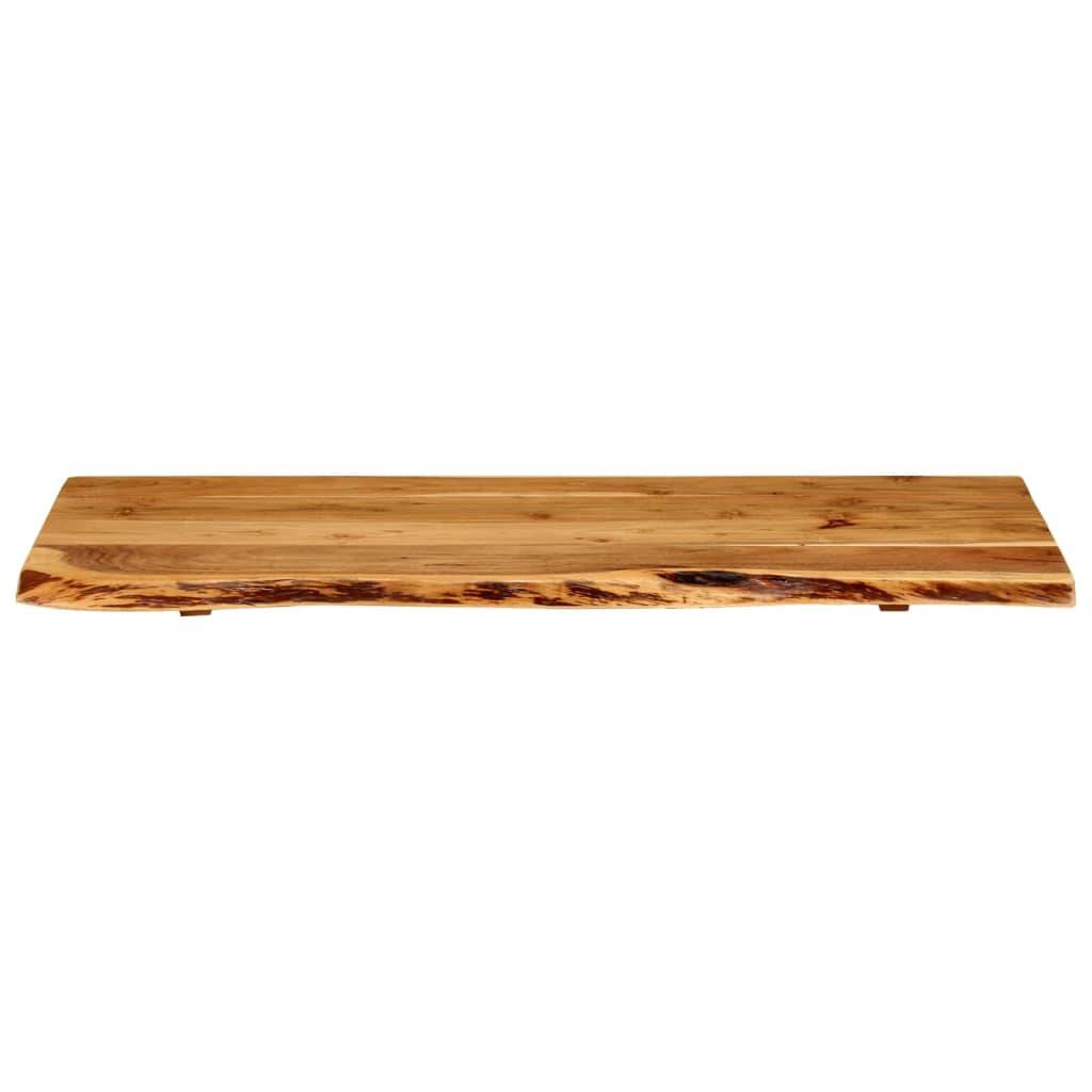 vidaXL Badezimmer-Waschtischplatte Massivholz Akazie 100x52x2,5 cm