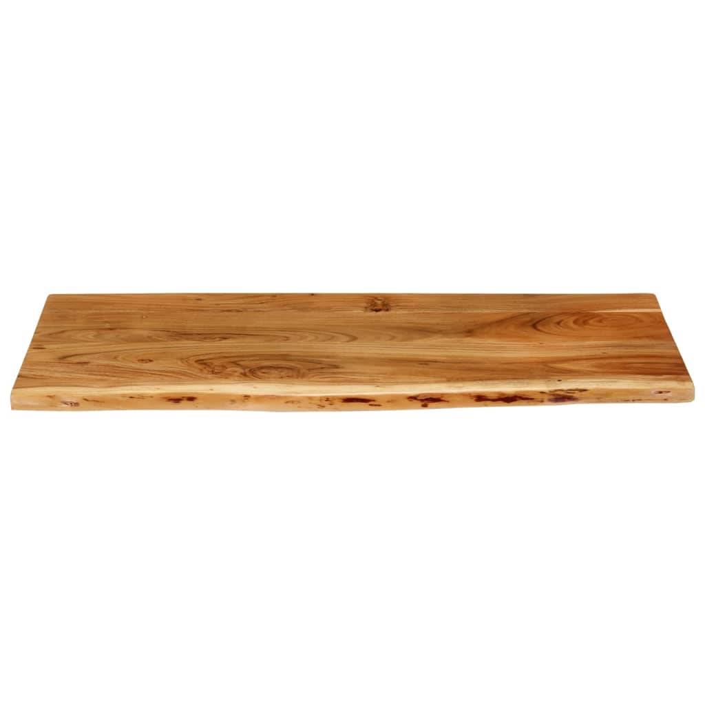 vidaXL Badezimmer-Waschtischplatte Massivholz Akazie 114x52x2,5 cm