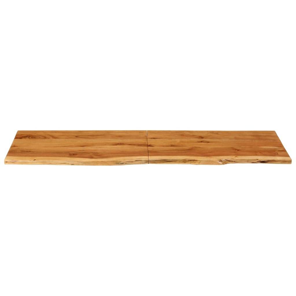 vidaXL Badezimmer-Waschtischplatte Massivholz Akazie 140x52x2,5 cm
