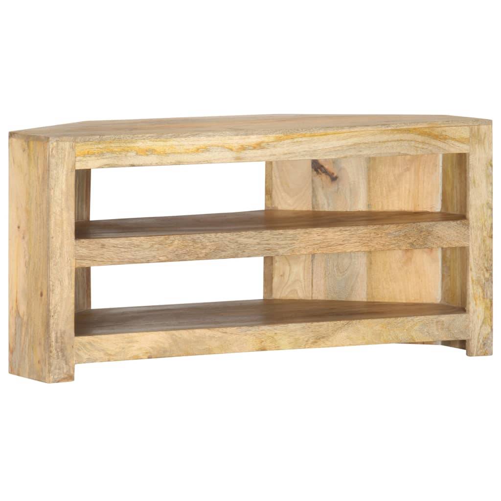 vidaXL TV-Eckschrank 90 x 45 x 45 cm Massivholz Mango