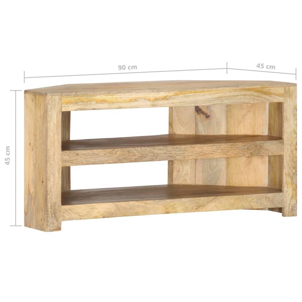 vidaXL TV-Eckschrank 90 x 45 x 45 cm Massivholz Mango