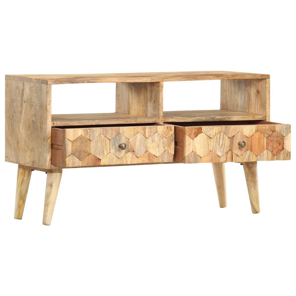 vidaXL TV-Schrank 90 x 30 x 50 cm Massivholz Mango