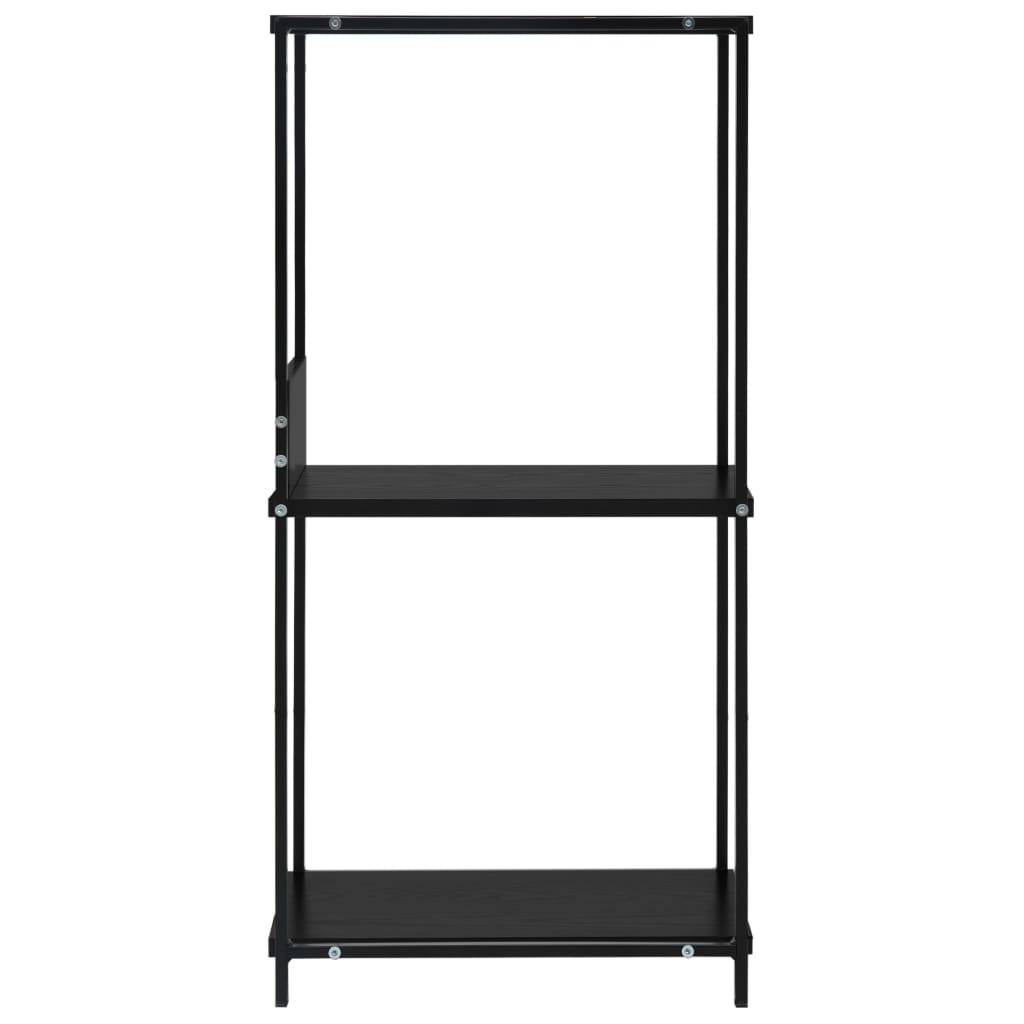 vidaXL Kleines Bücherregal Schwarz 33,5x39,6x79,7 cm Holzwerkstoff